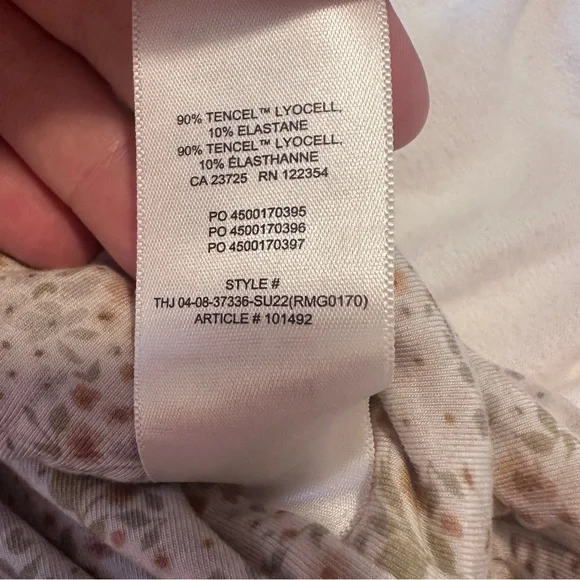 Aritzia Wilfred Floral Sleeveless Ruched Mini Dress Size XS Women’s *Stretchy - Picture 10 of 10